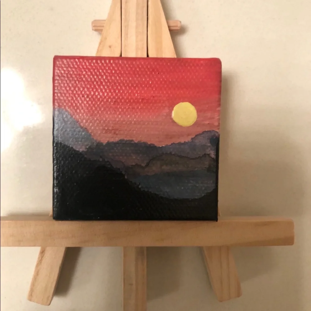 Acrylic Hand Painted Landscape Canvas Paintings